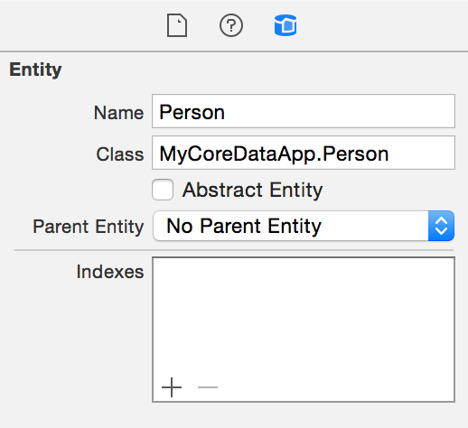 Core Data namespace