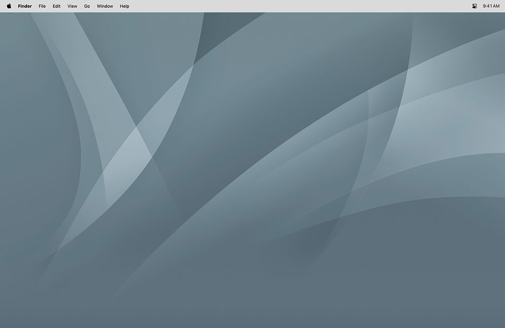 Blank Mac desktop screenshot background Blank Mac desktop screenshot background