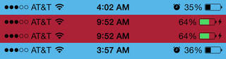 Status bar example 3 Status bar example 3