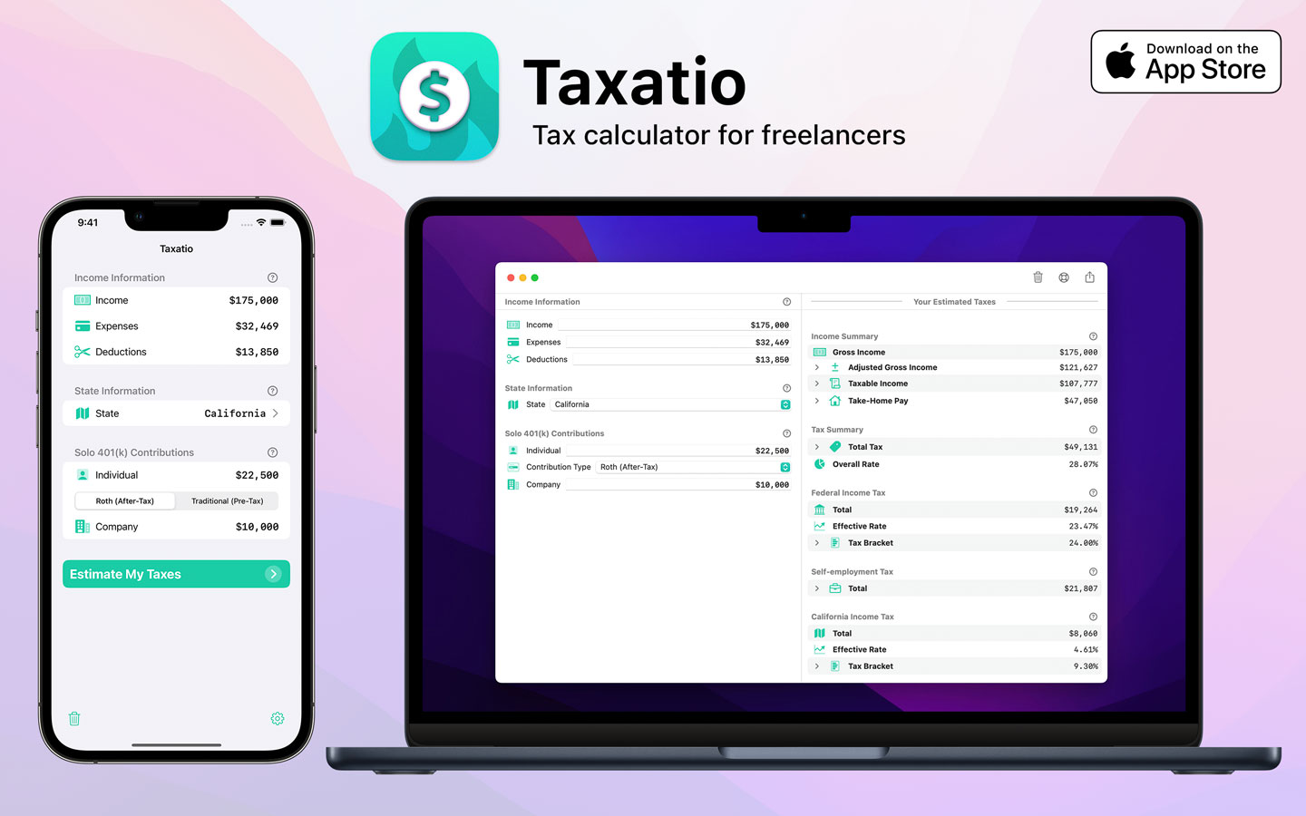 Taxatio for iOS and macOS
